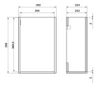 CERSANIT - ATRATO 40 UMYVADLOVÁ SKŘÍŇKA DUB DSM S1026-011