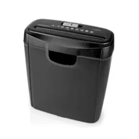 Nedis Skartovačka černá / Pásový střih / 6x stránek A4 / 10 l / 190 W (PASH112BKA4)