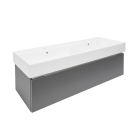 Koupelnová skříňka s umyvadlem SAT Feel 120x30x46 cm antracit mat SATFEEL120ANTU2 SATFEEL120ANTU2