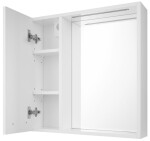 AQUALINE - ZOJA/KERAMIA FRESH STRIP galerka s LED osvětlením, 60x60x14cm, levá, bílá 45021S