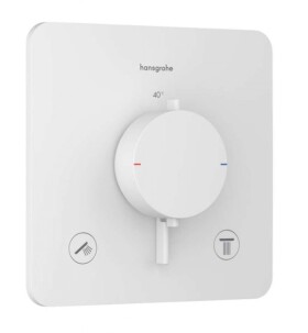 HANSGROHE - Ecostat Comfort Q Termostatická baterie pod omítku, pro 2 spotřebiče, matná bílá 33713700