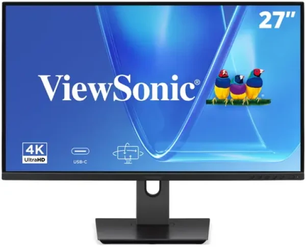 27" ViewSonic VG2719U-4K černá / Monitor / IPS / 3840 x 2160 / 60 Hz / 350 cd/m2 / 2x HDMI + DP + USB-C / VESA / repro (VG2719U-4K)