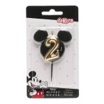 Dortisimo Dekora svíčka Mickey černo-zlatá číslo 2