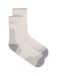 Dámské merino turistické ponožky ICEBREAKER Wmns Hike+ Ultralight Crew, Ecru Heather/Alloy velikost: 35-37 (S)