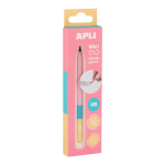 APLI nekonečná tužka trojbarevná Mini, HB, růžová