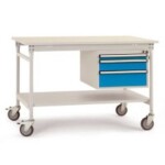 Manuflex LD1113.6011 ESD ESD pracovní stůl UNIDESK s kaučuk deska, rezedově zelená RAL 6011, Šxhxv = 2000 x 800 x 720-73