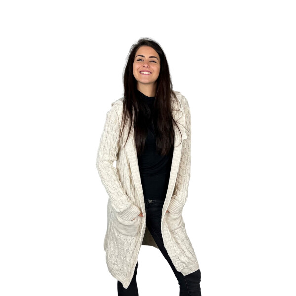 HOSH Jednobarevný kardigan BELLA Barva: Béžová