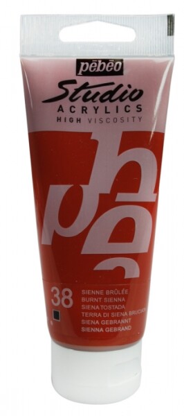 Akrylová barva Pébéo Studio Acrylic 100 ml - 038 sienna pálená