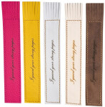 Kožená záložka se střapci I Guard your Strong pages