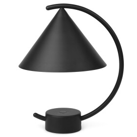 Ferm Living Designová stmívatelná lampa Meridian Black, černá barva, kov