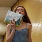 Taštička na zip 3 ks LOQI VINCENT VAN GOGH The Starry Night, A Wheatfield with Cypresses