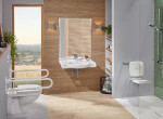 VILLEROY & BOCH - ViCare Závěsné WC bezbariérové, zadní odpad, DirectFlush, CeramicPlus, alpská bílá 4695R0R1