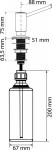 FRANKE - Simple Dávkovač saponátu, 500 ml, chrom 119.0281.894