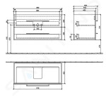 VILLEROY & BOCH - Avento Umyvadlová skříňka, 980x514x452 mm, 2 zásuvky, Nordic Oak A89200VJ