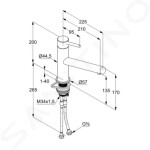 KLUDI - Steel Dřezová baterie, kartáčovaná ocel 44850F860