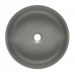 Umyvadlo na desku SAT Infinitio 39x39 cm šedá mat bez otvoru pro baterii SATINF3939LGRM SATINF3939LGRM