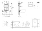 GEBERIT - Kombifix Set předstěnové instalace, klozetu Arkas I a sedátka softclose, tlačítko Sigma20, lakovaný chrom mat/chrom SANI15CA2109
