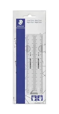 Staedtler Pravítko transparentní 15 cm / Pravítko / Plast / 2 ks (562 152 PB)