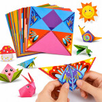 Mamido Kreativní sada origami 100 barevných listů