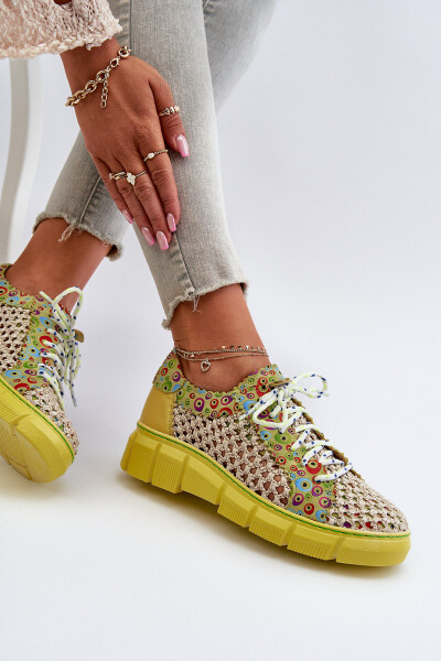 Dámské kožené polobotky Maciejka 05850-09 Limetkové 40