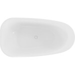 MEXEN/S - Giada volně stojící vana 170 x 90, bílá lesk, sifon a přepad bílá 52741709000-20