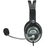 Manhattan Stereo Classic černá / Headset / mikrofon / 3,5mm jack / 32 Ohm / 2,5 m kabel (175555)