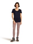 Dámské merino tričko s krátkým rukávem ICEBREAKER Wmns 150 Tech Lite SS Scoop Tee, Midnight Navy velikost: L