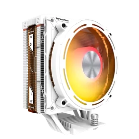 DarkFlash E400 bílá / Chladič CPU / 1x 120 mm / ARGB podsvícení / 800-2000 RPM / 37 dB / Intel + AMD (E400 White)
