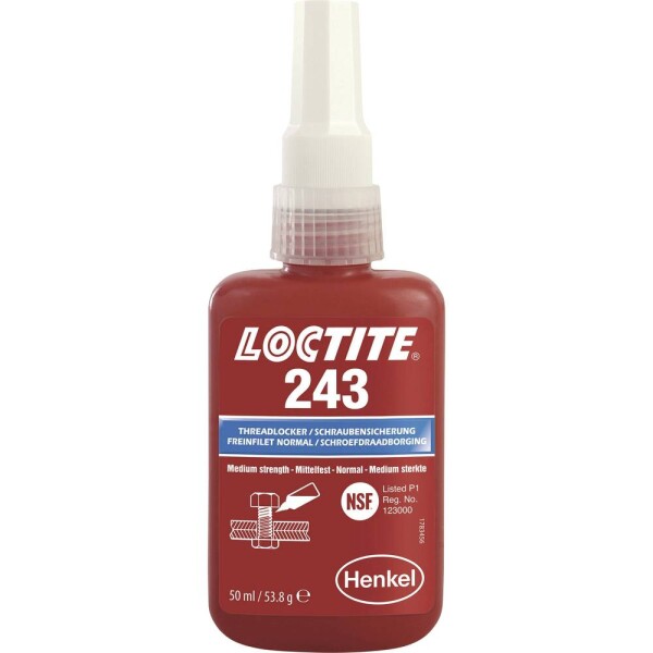 LOCTITE® 243 1335884 zajištění šroubů Pevnost: střední 50 ml