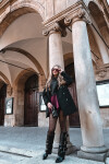 Dámské kozačky s ohrnutým lemem D8262 Sarisse černé - Sweet Shoes 36