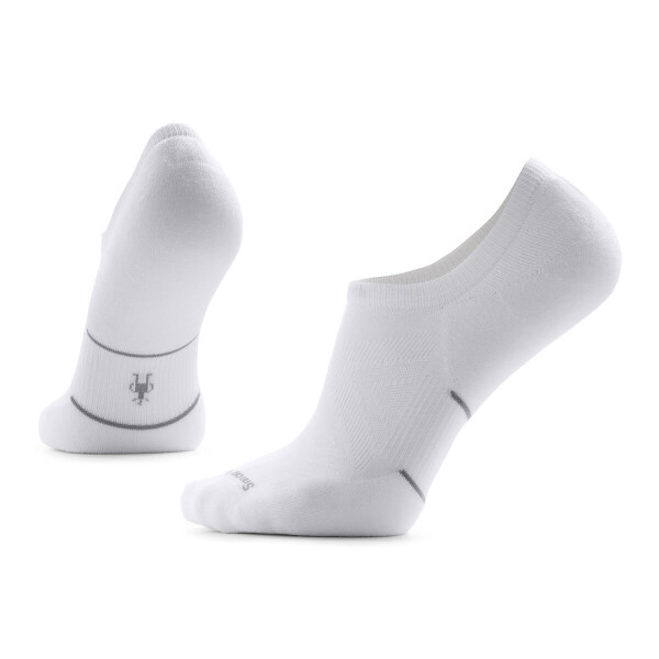 Unisex merino běžecké ponožky SMARTWOOL Run Targeted Cushion No Show Socks, White velikost: 42-45 (L)