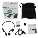 EVOLVEO BoneSwim Lite MP3 8GB, bezdrátová sluchátka na lícní kosti,