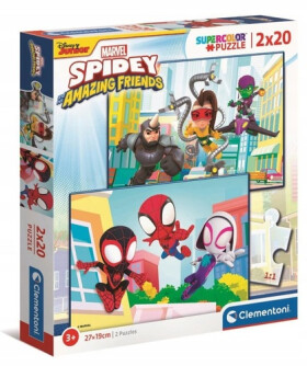 Puzzle 40 Spidey a jeho úžasní kamarádi 2x20 dílků