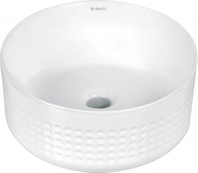 DEANTE - Silia Hexa bílá Keramické umyvadlo, na desku, asymetrické CDX_6U3S