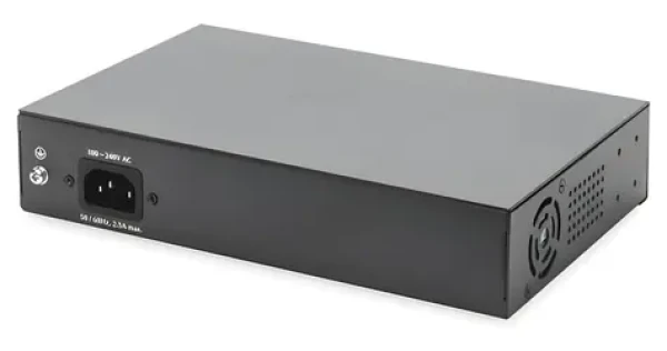 Digitus / Switch / 8 portů / Gigabit / PoE+/PoE++ 180 W / 2x SFP uplink (DN-95140)