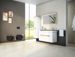 Bidet VitrA Shift závěsný černý, vnitřní přívod RN020BL RN020BL