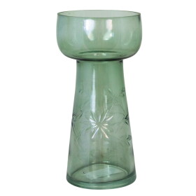 Strömshaga Váza Hyacinth Elsa Green Small, zelená barva, sklo