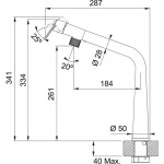 FRANKE - Icon Dřezová baterie FG 5185.031, chrom 115.0625.185