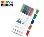 Marvy Umělecké fixy se štětcovým hrotem Artist Brush sada 5ks DEEP