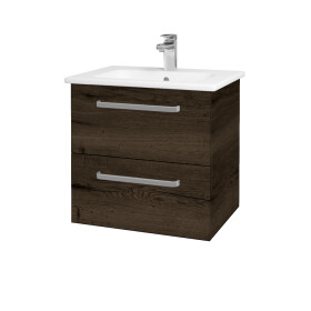 Dřevojas - Umyvadlová skříňka GIO SZZ2 60 - D21 Tobacco / Úchytka T01 / D21 Tobacco 277192A