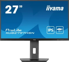 27" iiyama ProLite XUB2797HSN-B2 černá / Monitor / IPS / 1920x1080 / 100 Hz / 1ms / USB-C (XUB2797HSN-B2 Bundle)