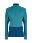 ICEBREAKER Mens 200 ZoneKnit LS Half Zip, Atlantis/Topaz/Cb velikost: M