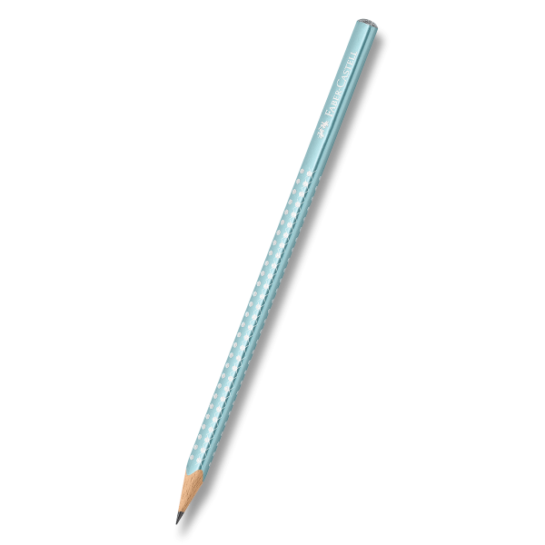 Grafitová tužka Faber-Castell Sparkle - perleťová světle tyrkysová, tvrdost B