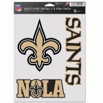 Samolepka New Orleans Saints NFL Multi-Use Set (3 ks)% 1 ks