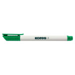 Popisovač na bílé tabule KORES K-Marker Whiteboard tenký zelený