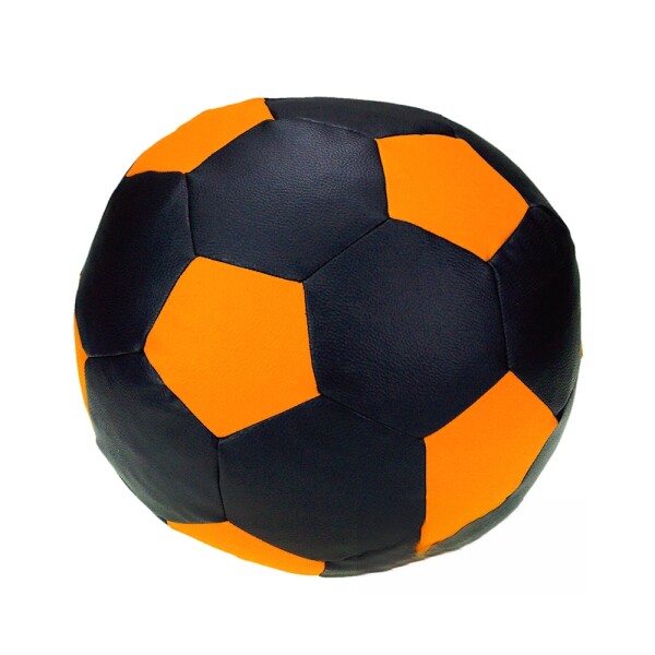 FRONTI Sedací vak - míč 70 cm - černá + světleoranžová