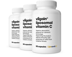 Vilgain Lipozomální vitamin C – 3× 90 kapslí