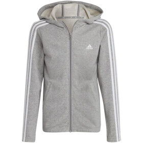 Mikina adidas Essentials 3-Stripes kapucí zipem Jr IC3635