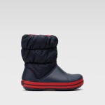 Kozačky Crocs WINTER PUFF BOOT KIDS 14613-485 Materiál/-Croslite,Látka/-Látka