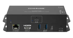 VivoLink USB-C hub s HDMI výstupem / Adaptér / HDMI 4K 60Hz / USB-C / Kov (VLUSBCHUB4)